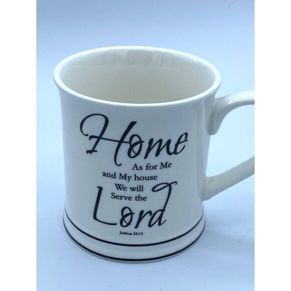 Home Essentials Coffee Mug Scripture Joshua 24:15 As for me and My House/Ceramic - Picture 1 of 4